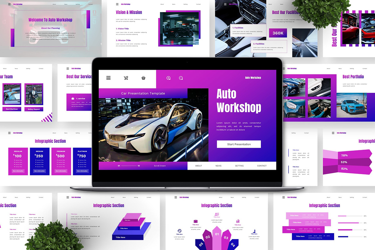 Auto Workshop - Car Google Slide, a Presentation Template by Deepslide Studio (Photo 6 of 6)