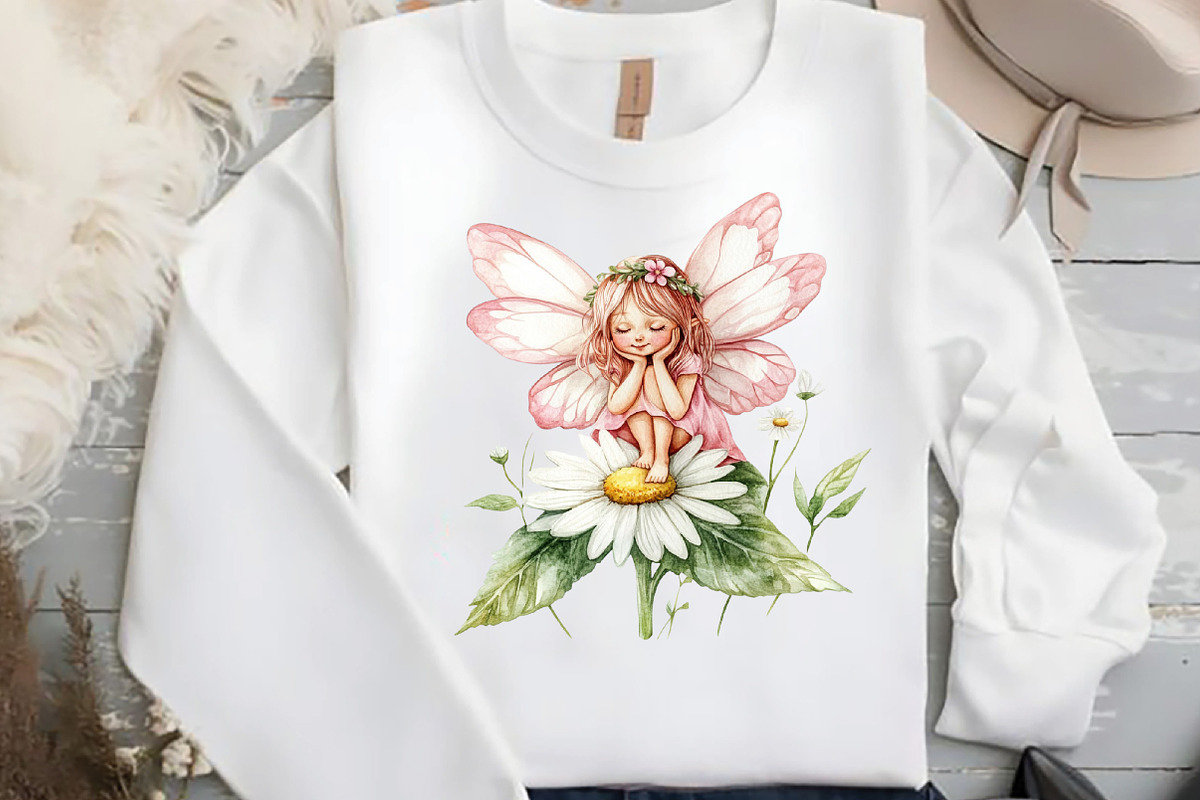 Garden Fairy Clipart PNG, an Illustration by DreamCafeArt (Photo 6 of 7)