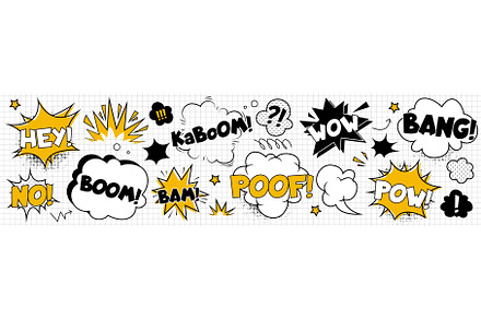 Comic book sound effects set, an Object Illustration by art PVP - market