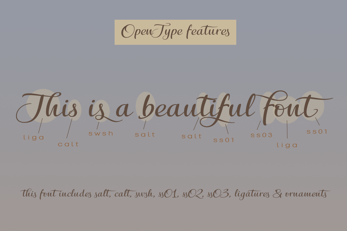 Floriste, a Script Font by Eurotypo (Photo 8 of 8)