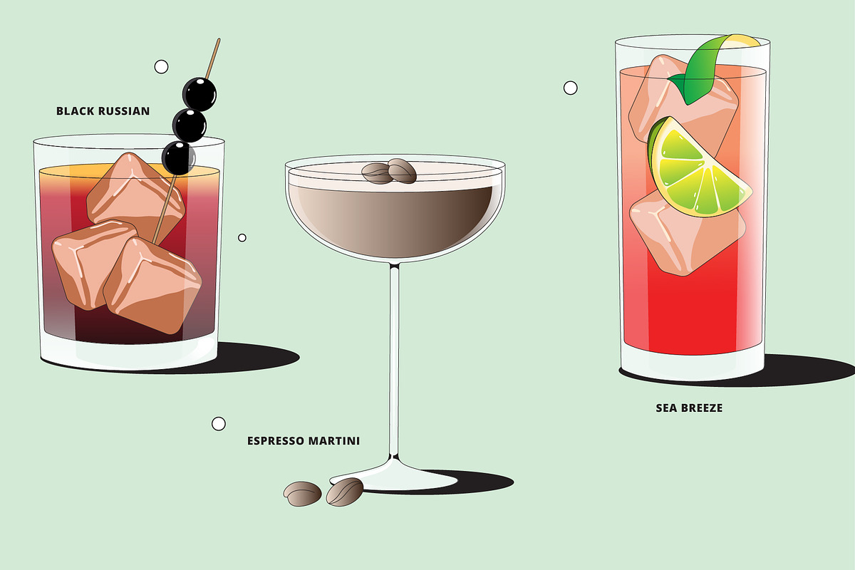 Cocktail Vector Illustrations, a Food Illustration by TheFoodAtlas (Photo 8 of 10)