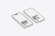 iPhone 17 & Samsung S26 Phone Mockup, an iPhone Mockup by UnicDesign (Thumbnail 7 of 9)