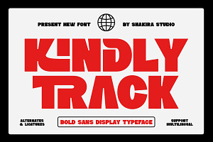 Kindly Track - Bold Typeface