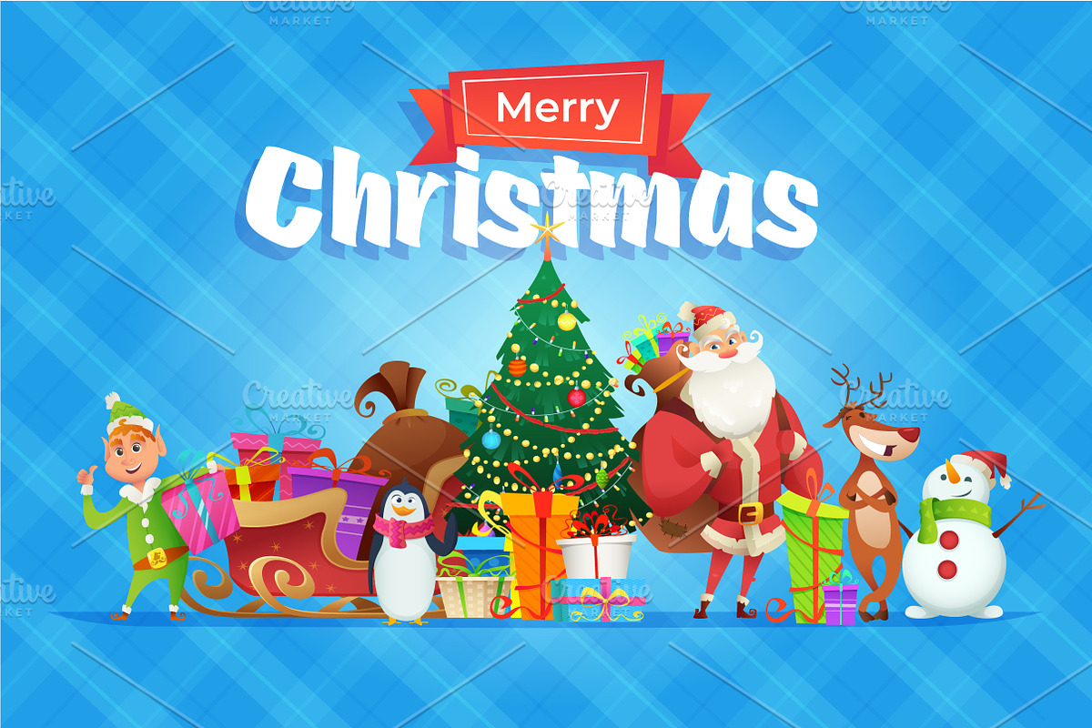 %SALE% -Big Christmas Collection, a Seasonal Illustration by VectorVision (Photo 22 of 24)