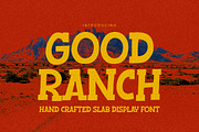 Good Ranch – Hand Crafted Slab, a Slab Serif Font by Gassstype (Thumbnail 1 of 8)