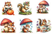 Chipmunk Cute Forest Animal Clipart, an Illustration by DreamArtGraphic (Thumbnail 2 of 5)