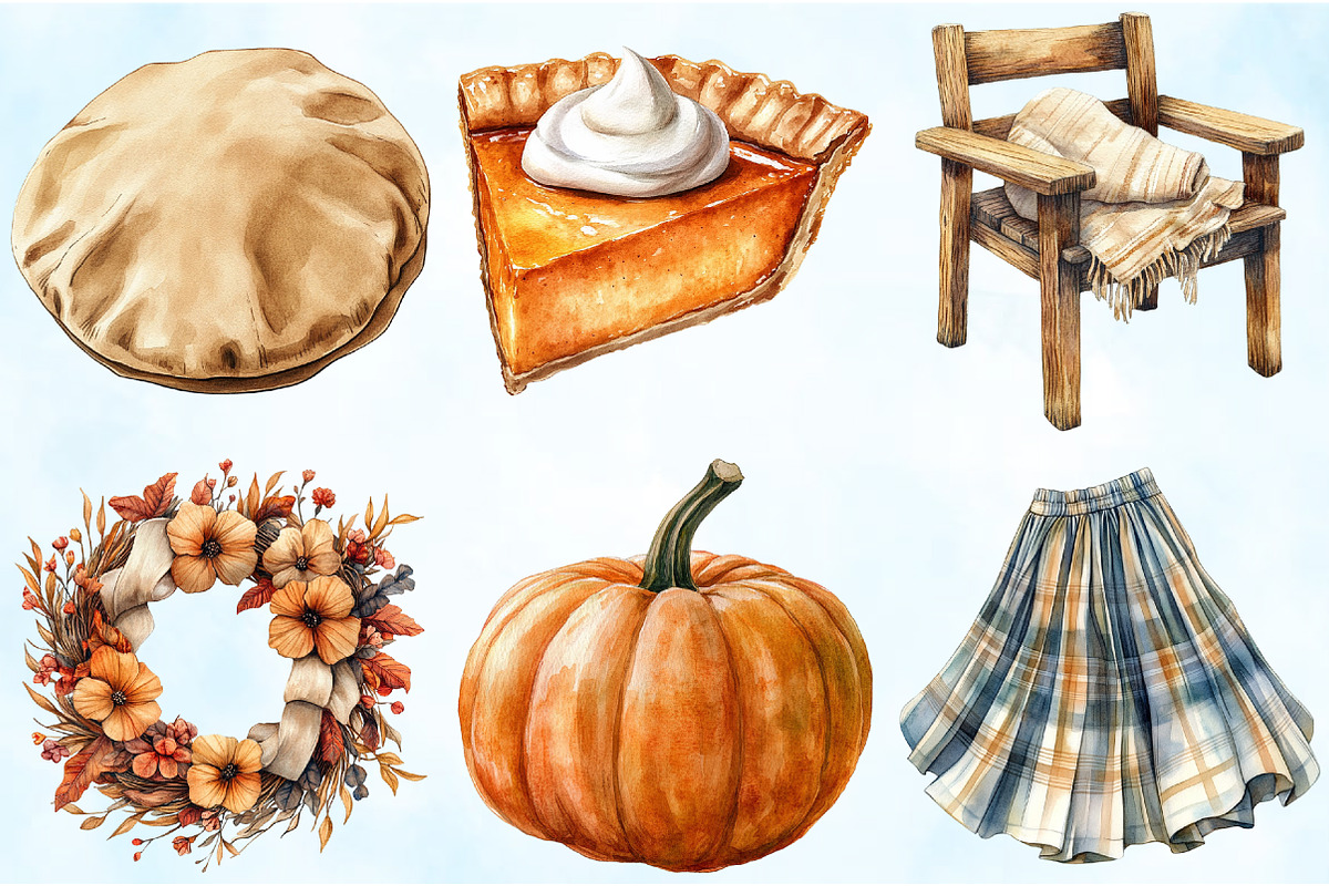 Neutral Rustic Coquette Fall Clipart, an Illustration by Craft Nest (Photo 4 of 5)