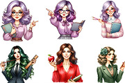 Back to School Teacher Sublimation, an Illustration by Designking (Thumbnail 2 of 4)