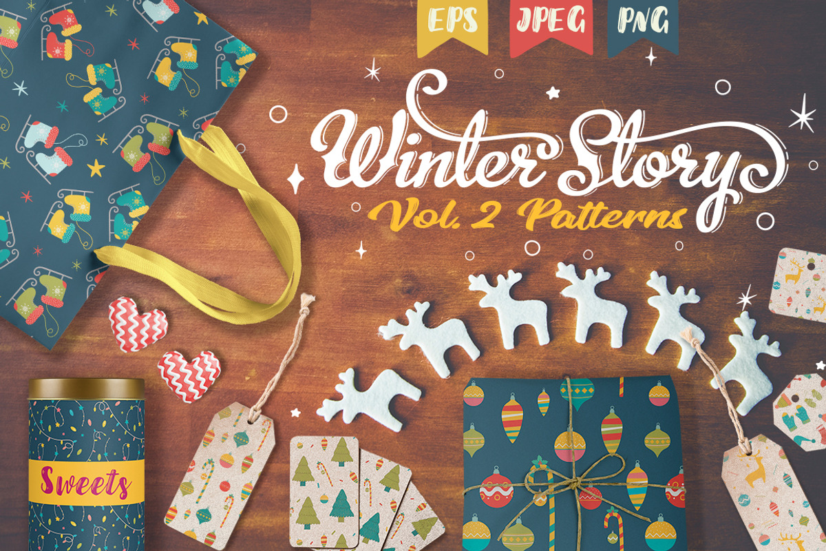 Winter Story. Collection of patterns, a Pattern Graphic by Good Genie (Photo 1 of 6)
