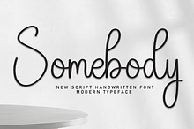 Somebody | Script Font