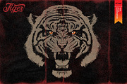 EYE OF THE TIGER-Vector illustration, an Animal Illustration by Artistic & Unique (Thumbnail 1 of 6)