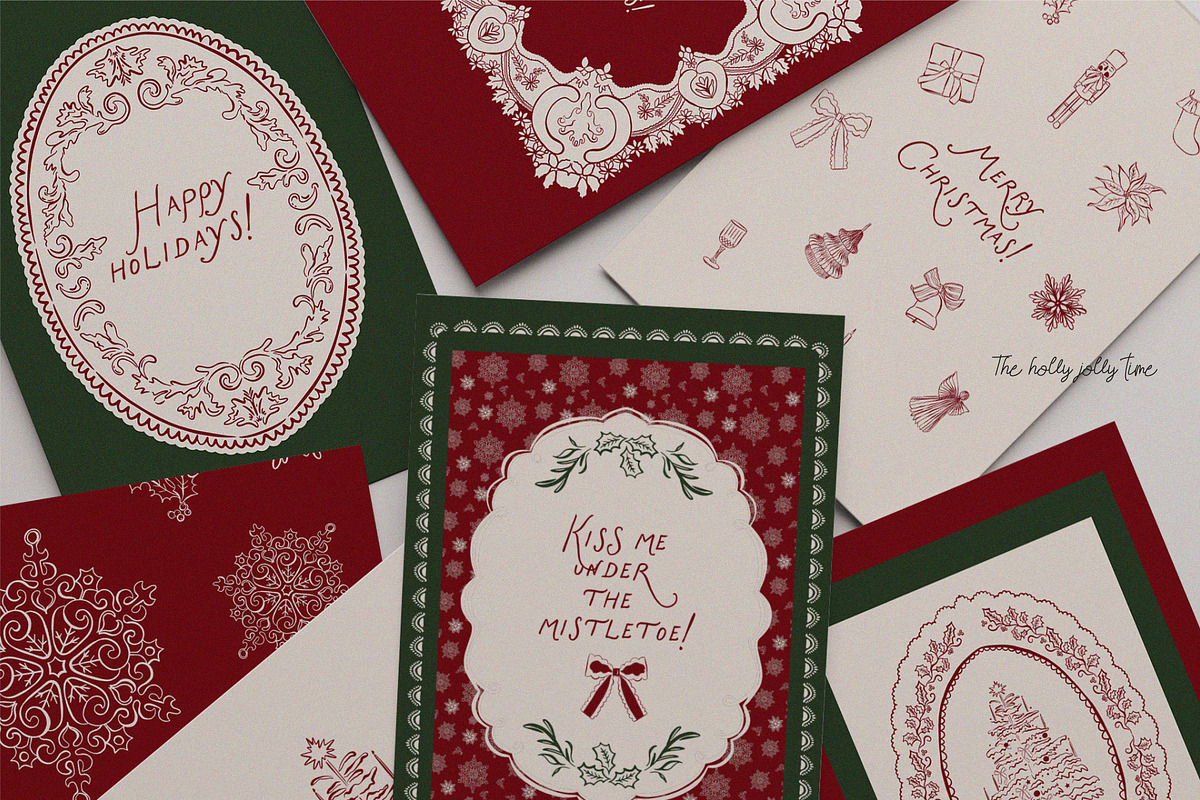 Lace Noir Christmas Collection, a Seasonal Illustration by lokko studio (Photo 10 of 13)