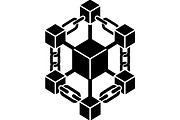 Blockchain and network illustrations, a Technology Illustration by balal (Thumbnail 7 of 13)