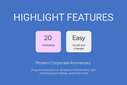 Modern Corporate Anniversary, a Presentation Template by Loin Studio (Thumbnail 2 of 4)