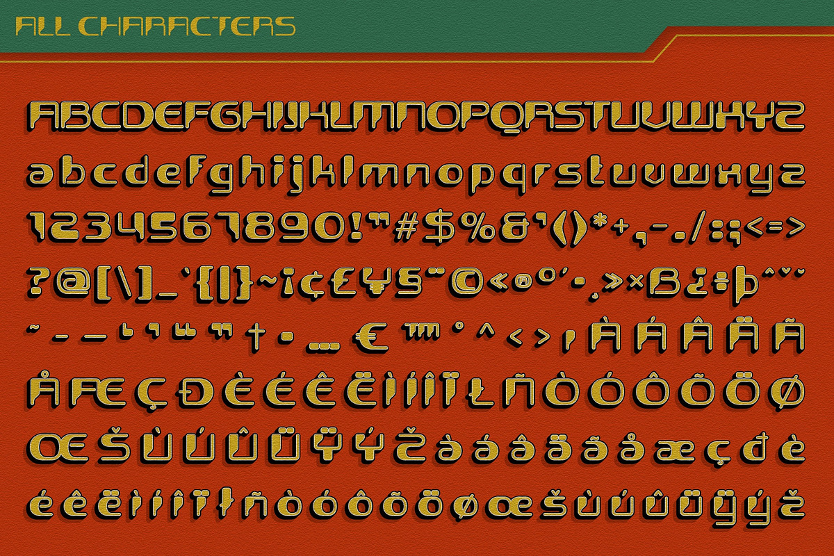 Alavine 3D, a Sans Serif Font by Craft Supply Co. (Photo 8 of 8)