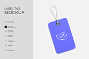 Minimal Label Tag Mockup PSD, an Advertising Mockup by graphypix (Thumbnail 2 of 4)