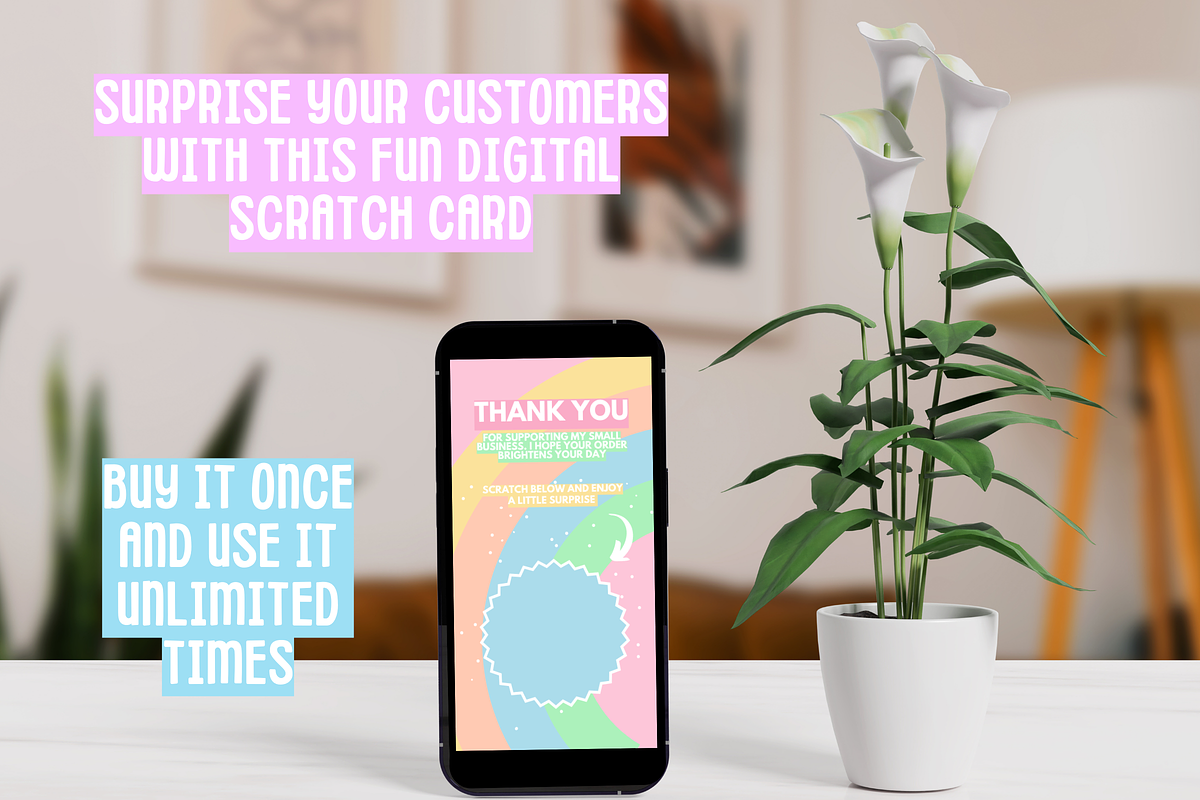 Customer Coupon Reveal Scratch Card, a Social Media Template by SunshineStudioBoutique (Photo 5 of 9)