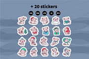 Axolotl Xmas Illustration Pack, a Seasonal Illustration by Palau (Thumbnail 10 of 10)