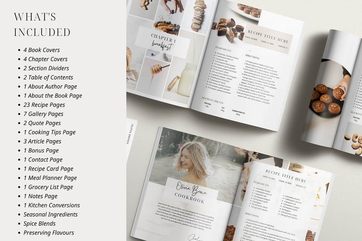 Recipe Book Template CANVA, a Templates & Theme by OrganizationOasisRo (Photo 3 of 10)