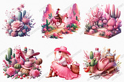 Watercolor Pink Western Cowgirl Bund, a Graphic by designcity5 (Thumbnail 2 of 4)