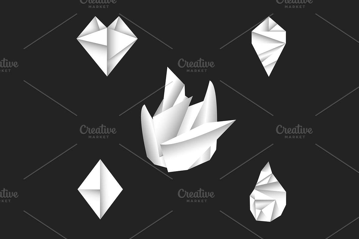 Alphabet & Graphics Kit Folded Paper, an Illustration by Onyx Templates (Photo 11 of 11)