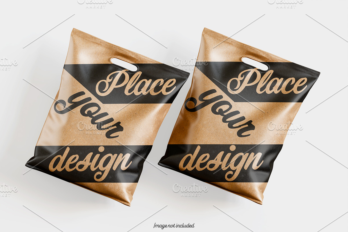 Paper bag brown color mockup bundles, a Packaging Mockup by Ambo Ampeng (Photo 25 of 32)