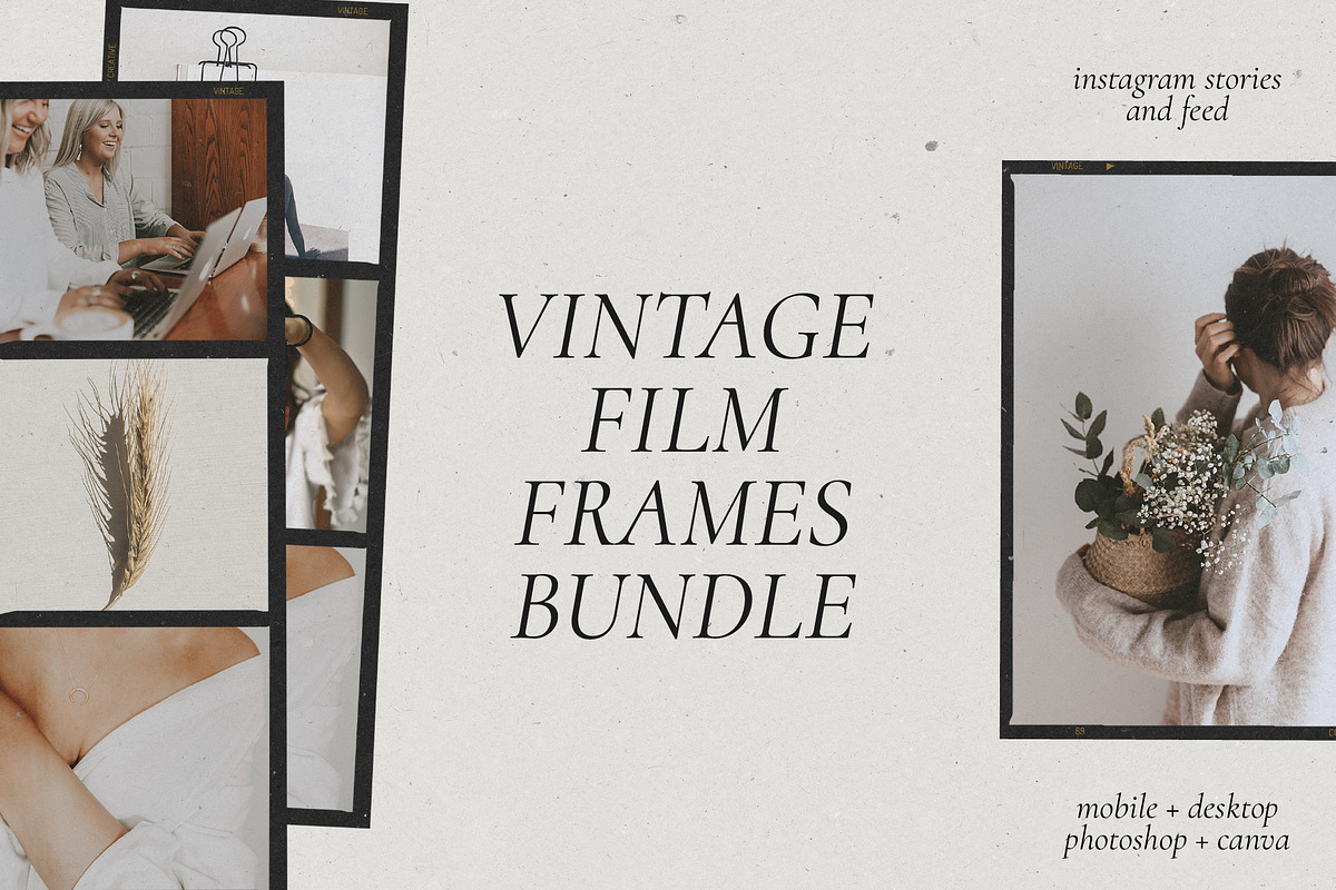 Vintage Film Frames Bundle, a Mockup by 89 Golden Blvd (Photo 1 of 5)