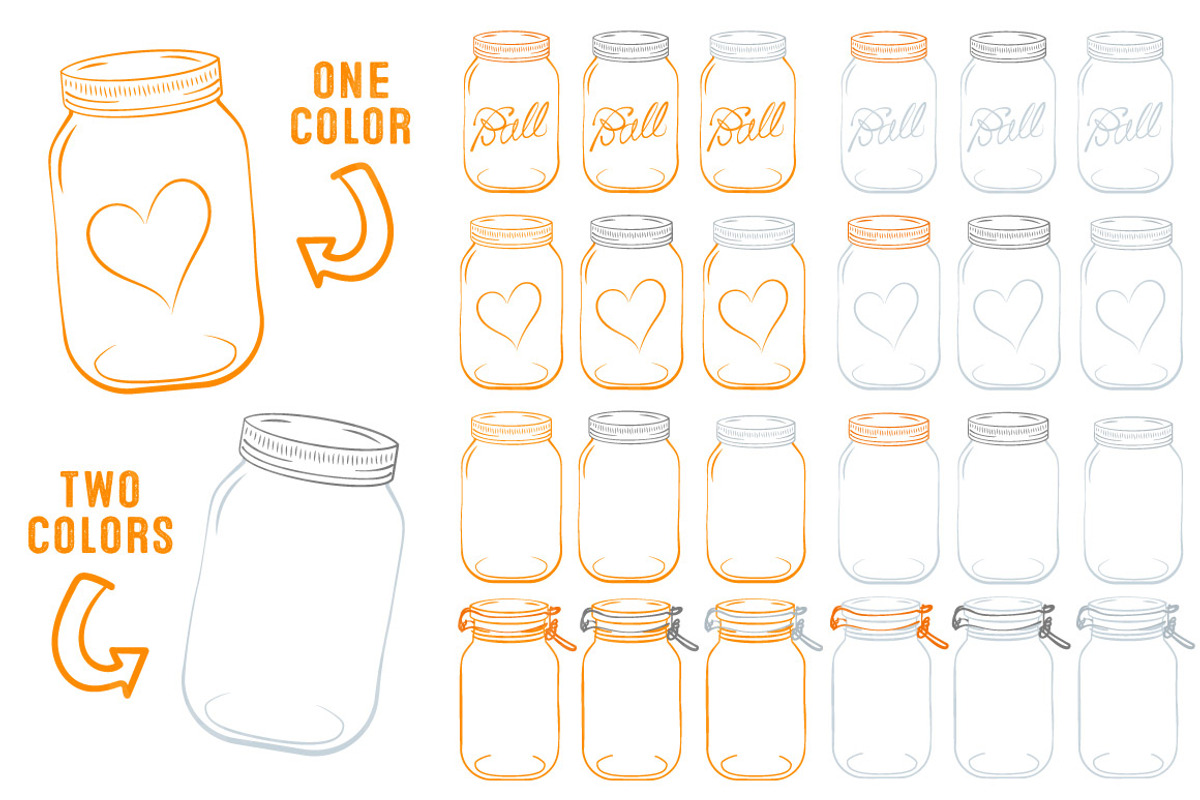Tangerine Jar Vectors & Clipart, an Illustration by Amanda Ilkov (Photo 3 of 4)