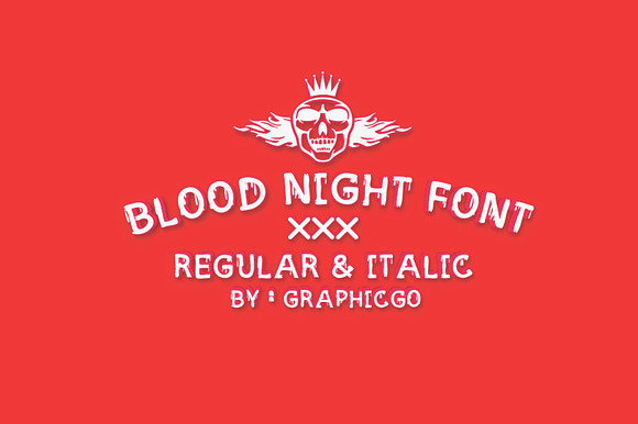 Blood Night Font preview 4