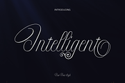 Intelligent, a Script Font by danti (Thumbnail 1 of 8)