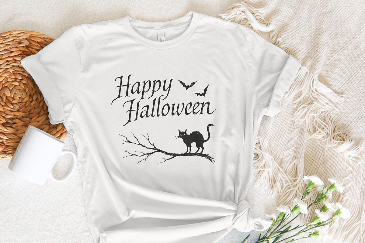 Happy Halloween Black Cat PNG, an Illustration by SharpMarketplace (Photo 7 of 9)