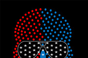 Skull icon with American USA flag, a Background Graphic by TeaGraphicDesign (Thumbnail 1 of 4)