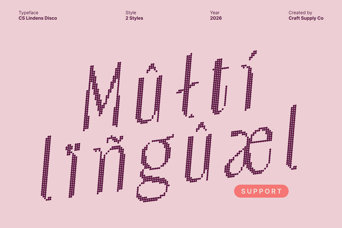 CS Lindens Disco, a Sans Serif Font by Craft Supply Co. (Photo 6 of 8)