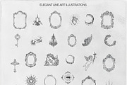 Beige Gothic - Elegance Collage Kit, an Object Graphic by Natali Batu (Thumbnail 12 of 12)