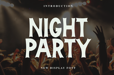 Night Party, a Script Font by FreshTypeINK