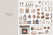 Christmas watercolor decor clipart, an Animal Illustration by Colibri Watercolor (Thumbnail 12 of 13)