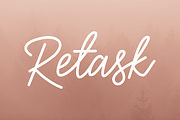 Retask Font, a Script Font by windestrian (Thumbnail 1 of 3)
