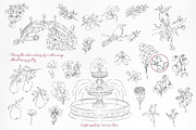 Rooted Romance. Wedding Line Art Kit, an Object Graphic by Mio Buono (Thumbnail 5 of 16)