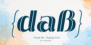 Vivala Re, a Font by VivalaType (Thumbnail 6 of 8)