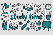 Back to School Hand-Drawn Doodle, an Education Illustration by Huza Studio (Thumbnail 3 of 10)