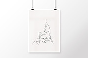 Caress. 18 Line Art Illustrations, an Animal Illustration by le-genda (Thumbnail 3 of 9)