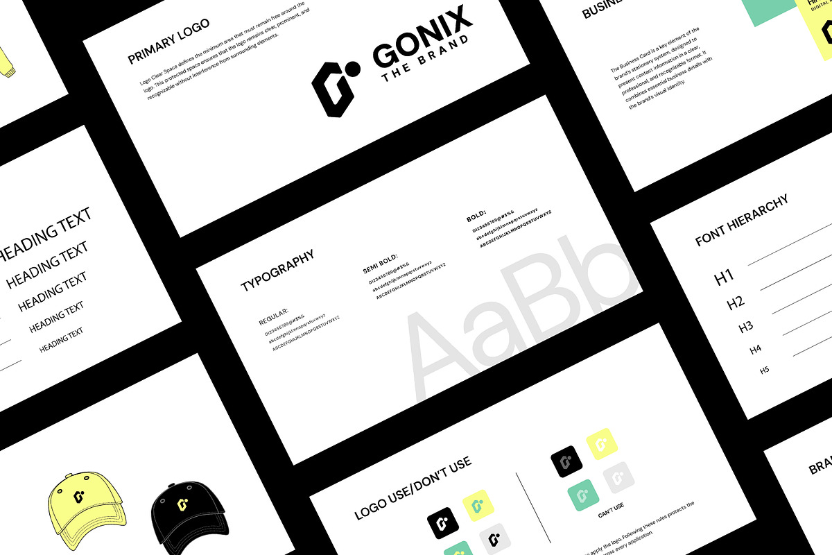 GONIX | Brand Identity Figma & Canva, a Branding & Logo Template by Artisan Vibes (Photo 4 of 11)
