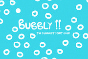 Bubbly font, is a fun and wet font!, a Font by Sofs designs (Thumbnail 2 of 4)