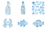 Coastal Summer Png Clipart Bundle, an Illustration by SinaCreation (Thumbnail 3 of 11)