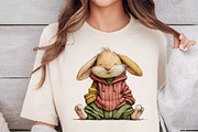 Quirky Easter Bunny Clipart, an Illustration by DreamCafeArt (Thumbnail 4 of 6)