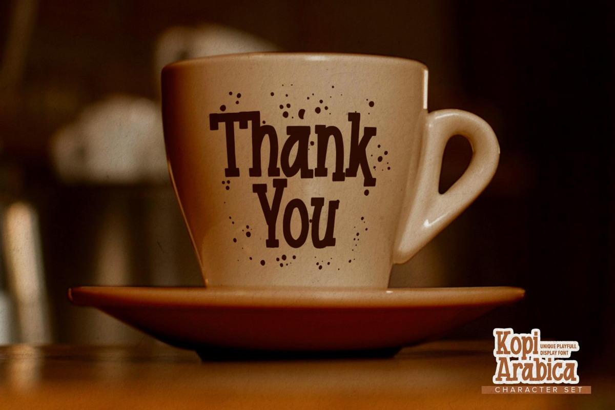 Kopi Arabica-Unique Playful Display, a Font by Gassstype (Photo 8 of 8)