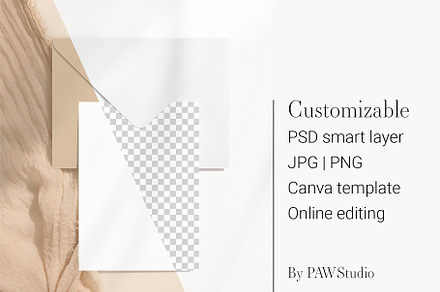Customizable Card Mockup 5x7 8e b32