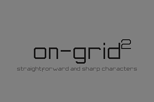 on-grid2 font
