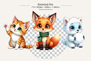 Watercolor Winter Animal Clipart, an Animal Illustration by Artnoy (Thumbnail 3 of 8)