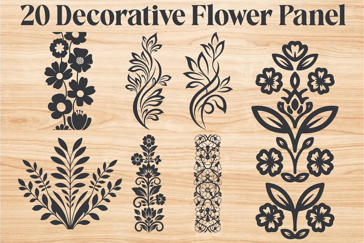 Decorative Flower Panel Vector, an Object Graphic by Designer_Momina (Photo 19 of 19)
